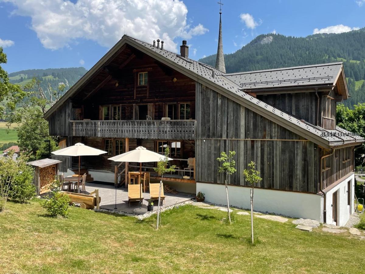 Alpen Charme - Chalet D'Hotes Et Spa Gsteig Esterno foto