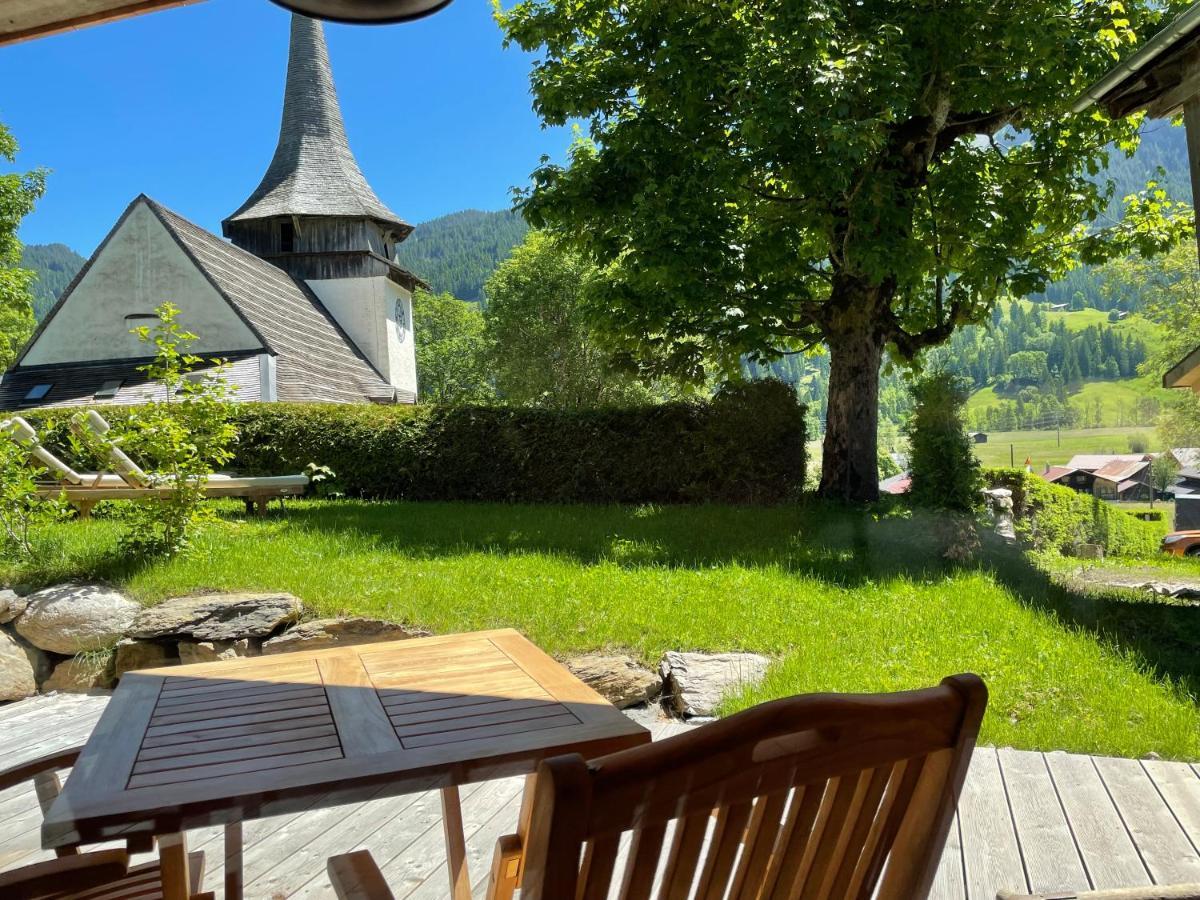 Alpen Charme - Chalet D'Hotes Et Spa Gsteig Esterno foto